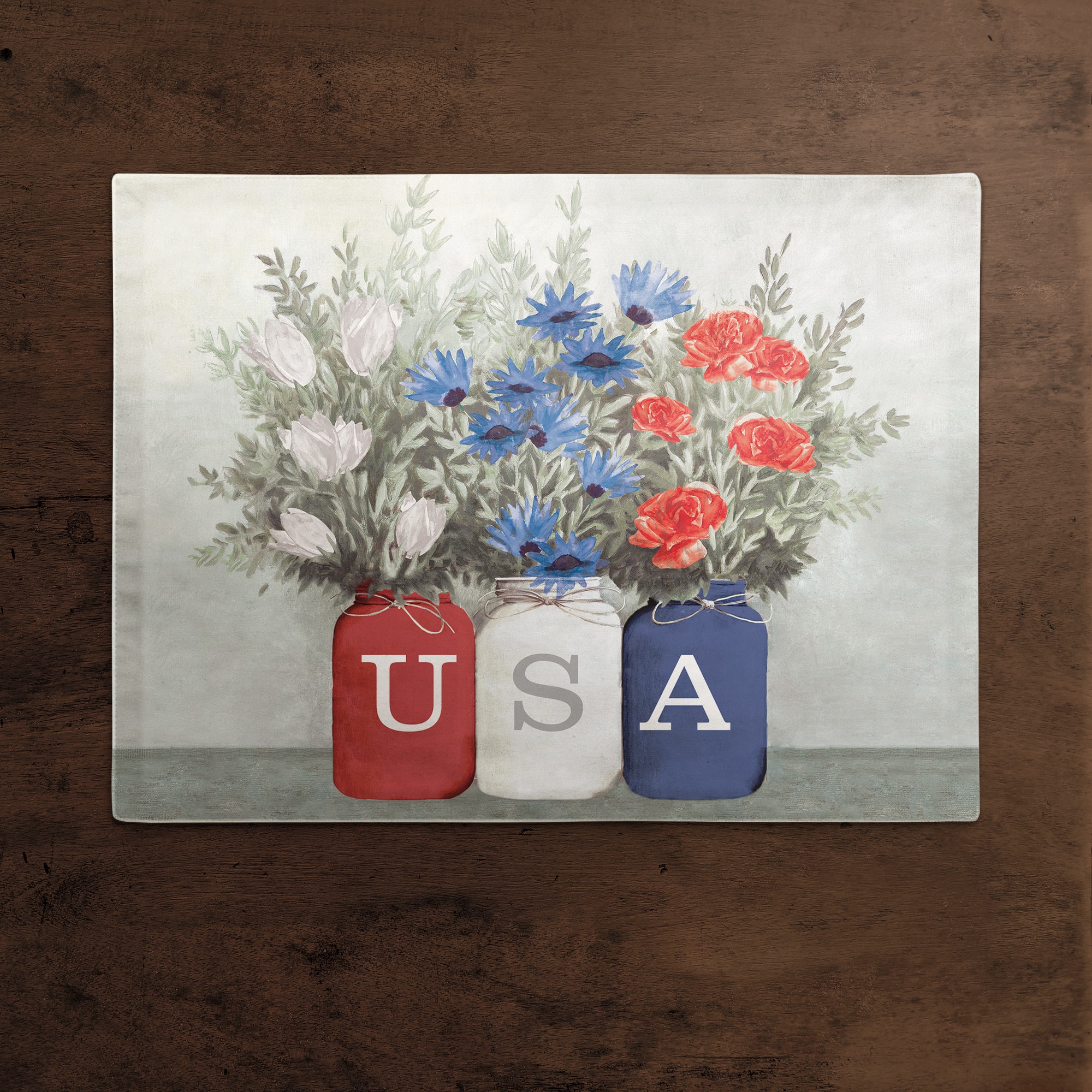 USA Mason Jars Cotton Twill Placemat